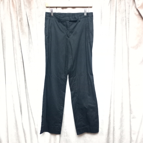 Final Sale - COSTUME NATIONAL Black Cotton Straight Leg Pants - Picture 2 of 5